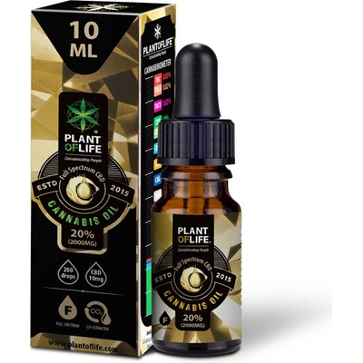 Plant of Life CBD olej konopný Fullspectrum 20% 10 ml