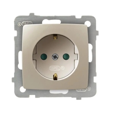 OSPEL КОНТАКТ ШУКО 16А КРЕМ ПЕРЛА karo