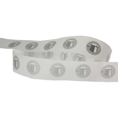 NFC Tag (NTAG215) 540 Bytů, průsvitná samolepka 13.56 MHz, průměr 2,5 cm – Zboží Živě