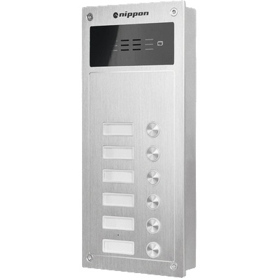 Nippon Аудиотабло за домофонна система Nippon (1*6) с RFID четец (2010009_1)