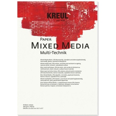 Kreul Mixed media papier A4 10 listov
