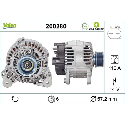 Alternátor VALEO 200280