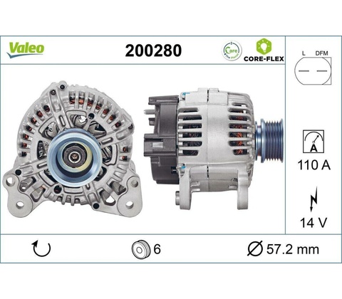 Alternátor VALEO 200280