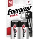 Energizer Батерии алкални Energizer Max, C, LR14, 1.5V, 2бр. в опаковка (E302306700)