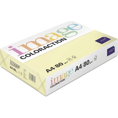 Coloraction barevný xerografický papír Image 80g A4, světle žlutá balení 500 archů