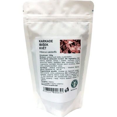 Zelené Drahokamy Karkadé súdánský ibišek květ řezaný 100 g