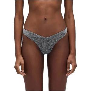 SUNDEK Loren lurex high-leg briefs bikini bottom - Silver (Silver)