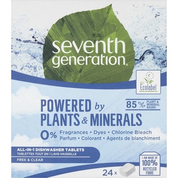 Seventh Generation All in One Free & Clear tablety do umývačky riadu 24 tablet