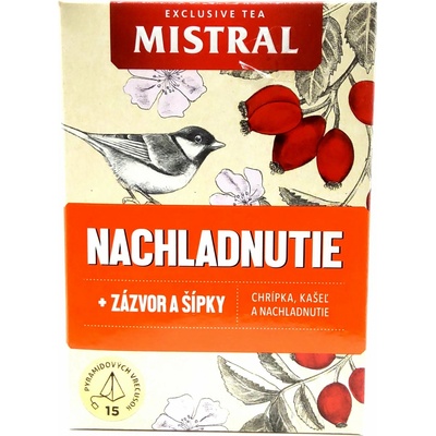 Mistral Nachladnutie zázvor a šípky bylinno ovocný čaj 15 x 2 g