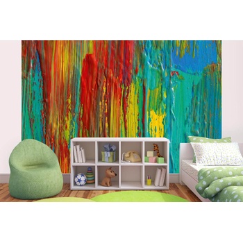 DIMEX ART s. r. o Самозалепваща се флизелинова фототапета ръчно рисуван абстракт 375 x 250 см