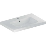 Geberit iCon - Умивалник, 75x48x16 cm, с преливник, с отвор за смесител, бял 501.839. 00.1 (501.839.00.1)