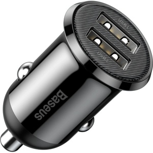 Baseus Зарядно за кола 2x USB, 4.8A - Baseus (CCALLP-01) - Черно