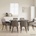 vidaXL Обедени столове 6 pcs Изкуствена Сиво 57 х 50 х 85 см (3428191)