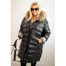 Kesi TR4 Plus Size s kapucňou a kožušinou