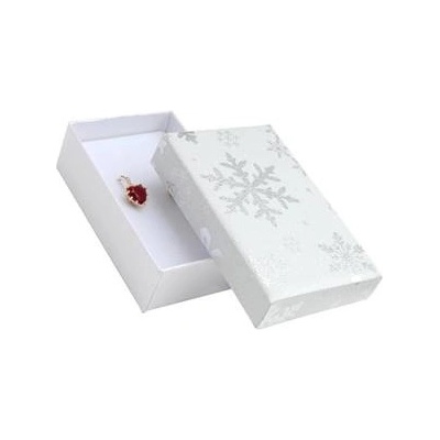 Šperky4U Vánoční dárková krabička na soupravu - bílá KR0376-WH