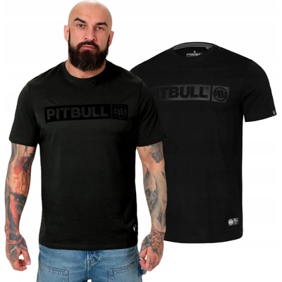 PitBull West Coast pánské triko All Black Hilltop 190 černé