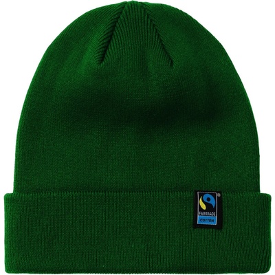 Neutral čepice O 93055 bio fairtrade pletená Zelená lahvově