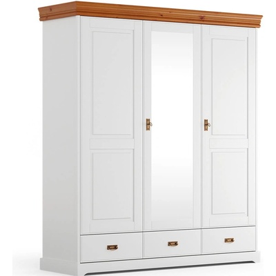 Nábytek z lesa Terra White 3D 193 x 218 x 62 masiv borovice