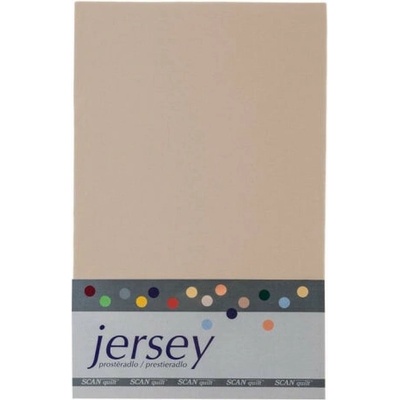 Scanquilt Prestieradlo jersey pieskové 180x200