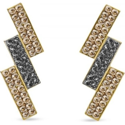 Spark šedé se Swarovski Elements Moonlight KGFMP3GSSN Silver Night