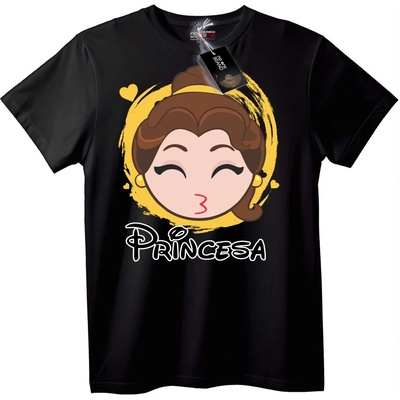 NOONEBRAND Тениска Принцеса - 3XL, Black