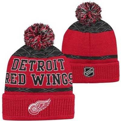 Dětská zimní čepice Detroit red Wings Puck Pattern Cuffed