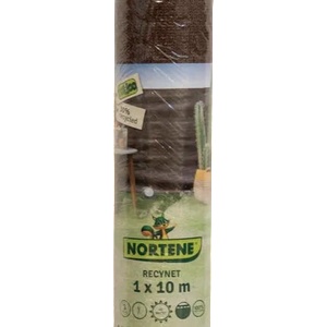 NORTENE Засенчваща мрежа 1 х 10 м. кафява RECYNET - 120 g/m2
