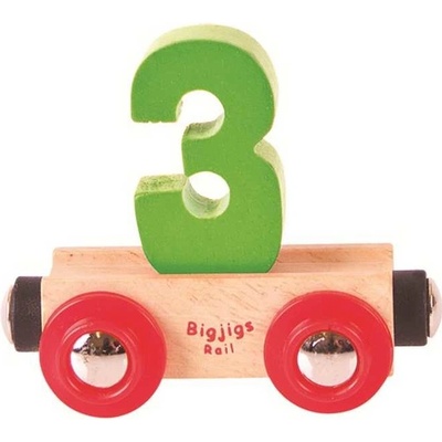 Bigjigs vagónik Číslo 3