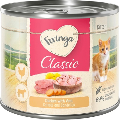 Feringa Kitten kuracie a teľacie 6 x 200 g