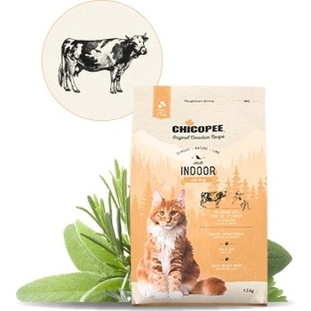 Chicopee Classic Nature Line Adult Indoor-Храна за домашни котки с говеждо месо 1.5 кг