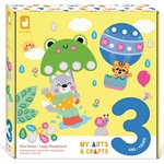 Janod My arts&crafts Креативен комплект Страсови камъчета и стикери Животни (J09145)