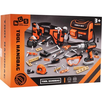 RKToys Dětské nářadí s opaskem a taškou 48 dílů