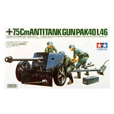 Tamiya 35047 German 75mm Anti tank Gun Pak 40/L46 1:35