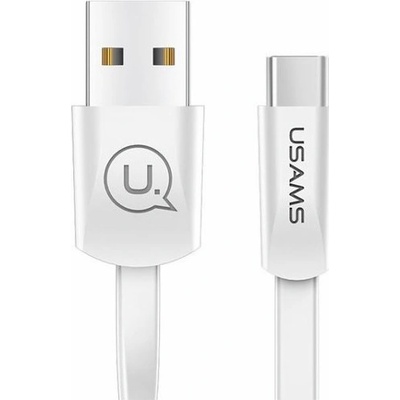 Usams SJ200 Flat Datový Type C 2A, bílý