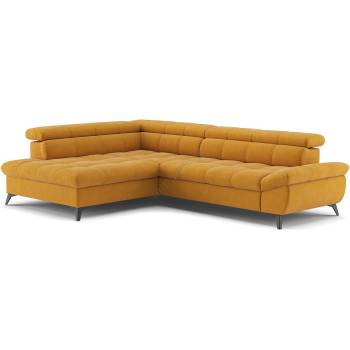 COTTA Ъглов диван marano l, разтегателен, ляв, оранжев (ct0016)