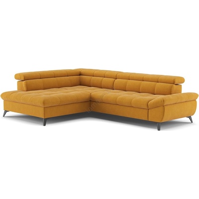 COTTA Ъглов диван marano l, разтегателен, ляв, оранжев (ct0016)