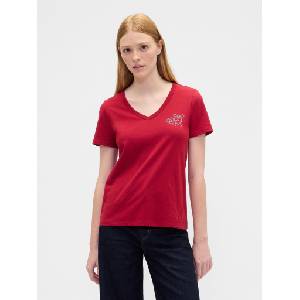 GAP Тениска с логото на GAP GAP | Cherven | ЖЕНИ | XXS - zoot - 40,97 лв
