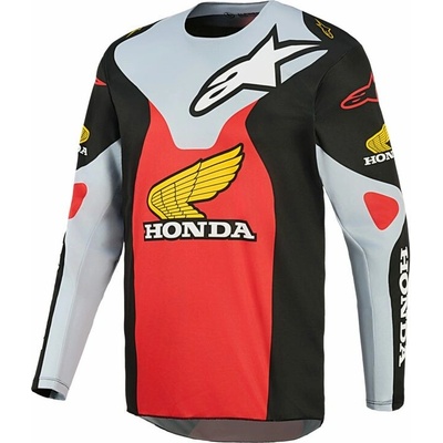 Alpinestars Racer Veil Honda 2027 čierna/sivá/červená/žltá