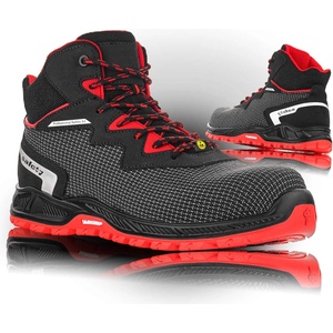 VM Footwear Vm footwear sacramento 8180-s3 esd / Защитни esd обувки за глезени s3 - черно/червено 39 (8180-s3esd-39)