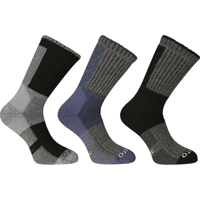 Nedeto Комплект от три - Nedeto високи зимни чорапи многоцветни Nedeto | Cheren | МЪЖЕ | 35-38