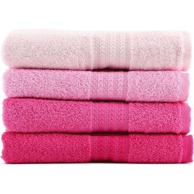 Foutastic Rainbow osuška růžová dark 4x osuška 70x140