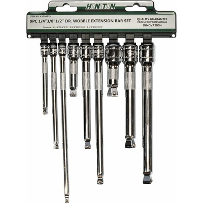 HONITON Sada prodloužení - výkyvné 1/4”-3/8”-1/2” 9 dílů