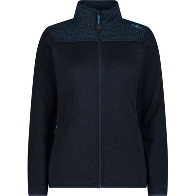 CMP Дамско поларено яке Cmp Women's Jacquard Knitted Jacket Fleece jacket - B. Blue / Night - размер 38 (EU) (105-6041-0213)