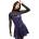 KILLSTAR дамска рокля KILLSTAR - Paryce Alive Pinafore - Черно/Лилаво - KSRA012869