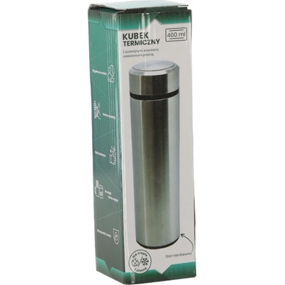 Pro Tech shop termohrnek se šroubovacím víčkem 400 ml nerez – Hledejceny.cz