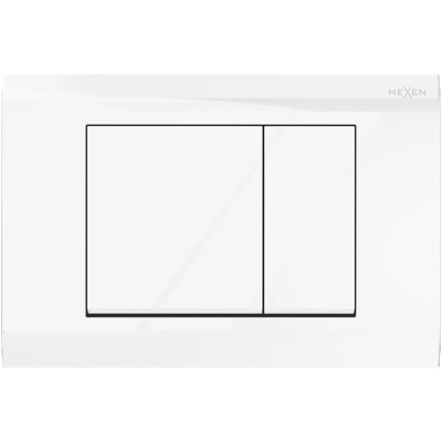 Mexen Fenix 01 бутон за промиване, лъскаво бяло - 600100 (600100)