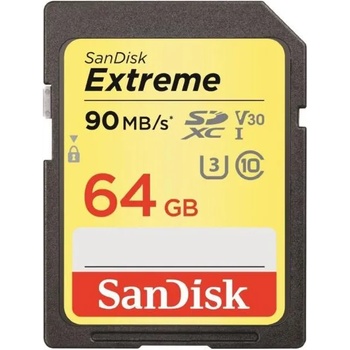 SanDisk SDXC Extreme 64GB C10/UHS-I/U3/V30 (SDSDXVE-064G-GNCIN/173356)