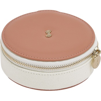 Stackers Пътническа кутия за бижута Stackers Wave кръгла кремаво-прасковена (76699)