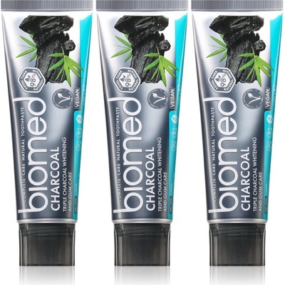 BIOMED Charcoal s černým uhlím 3 x 100 g