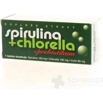 Naturvita Spirulina+Chlorella+inulín tabliet 90 ks